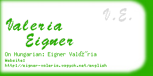 valeria eigner business card